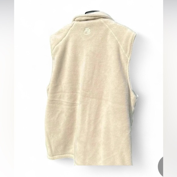 Vtg,NWOT,heavy Fleece zip up Vest men,unisex,Cream sportsman,fisherman,L & XL - Picture 15 of 15